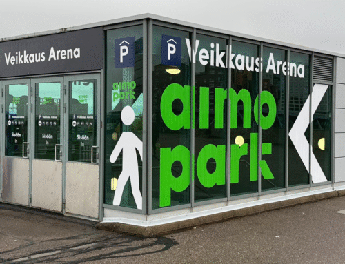 Pysäköi automaattisesti Veikkaus Arenalla Aimo-sovelluksella